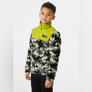 Helly Hansen Kids Camo Fleece Jacket - Green